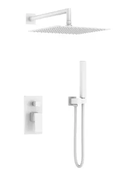 Душевая система Boheme Qubic 474-3-MW встраиваемая, белый