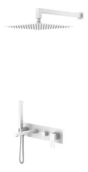 Душевая система Boheme Qubic 474-MW встраиваемая, белый матовый