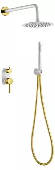 Душевая система Boheme Uno 464-WG встраиваемая, белый/золото