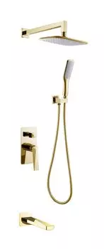 Душевая система Boheme Venturo 384-2 встраиваемая, золото