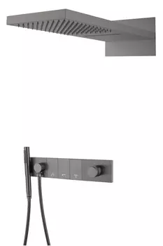 Душевая система Boheme Zodiac 132-GM встраиваемая, Gun Metal