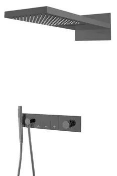 Душевая система Boheme Zodiac 132-SGM встраиваемая, Shine Gun Metal