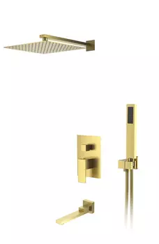Душевая система DK Bayern Liszt DA1515607A04 встраиваемая с изливом матовое золото
