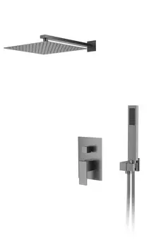 Душевая система DK Bayern Liszt DA1515706A04 встраиваемая серый графит