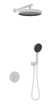 Душевая система Kaiser Sano 08277-4 скрытого монтажа, с термостатом, белый матовый