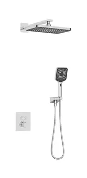 Душевая система Kaiser Sano 08477 скрытого монтажа, с термостатом, хром