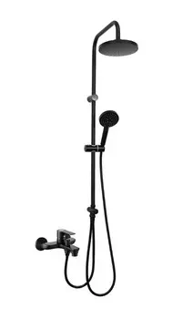 Душевая система Orange Aristo M19-932b черная матовая