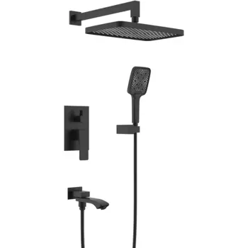 Душевой комплект Raglo R01.27.06 встраиваемый черный