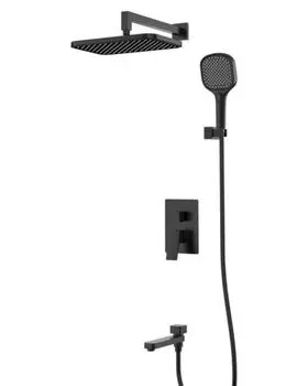 Душевой комплект Raglo R30.27.06 встраиваемый черный