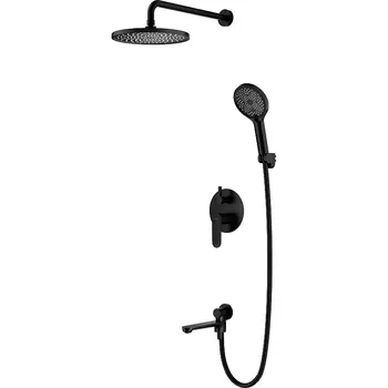 Душевая система Splenka S222.27.06 встраиваемая черный