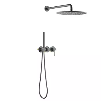 Душевая система Timo Saona SX-2349/18SM встраиваемая, черное золото