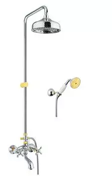 Душевая система Webert Armony AM721208017 хром/золото