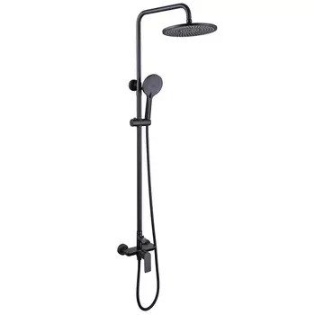 Душевая стойка Abber Weiss Insel AF8020B черная матовая