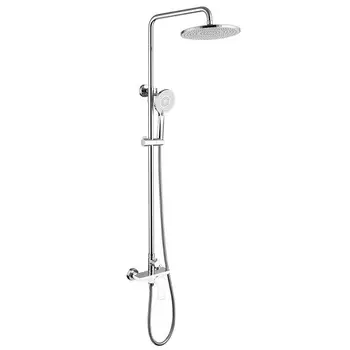 Душевая стойка Abber Weiss Insel AF8020W хром/белый