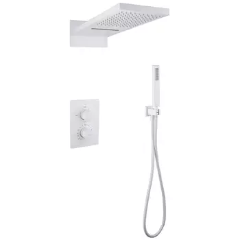 Душевая стойка Abber Weiss Insel AF8052W белая