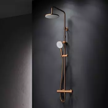 Душевая стойка Am.Pm X-Joy F0785A444 розовое золото