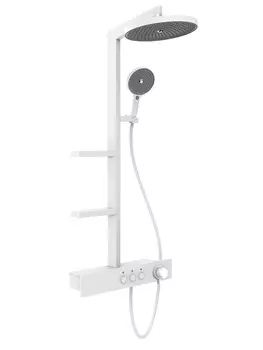 Душевая стойка AQUAme AQM8005W с термостатом, белая