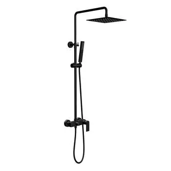 Душевая стойка Aquatek Лира AQ2465MB черная матовая