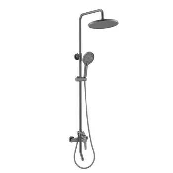 Душевая стойка Aquatek Лугано AQ2740BGM оружейная сталь