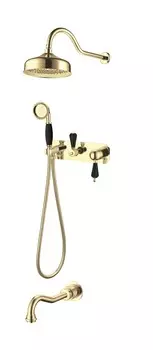 Душевая стойка Boheme Tradizionale Nero 258 золото