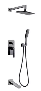 Душевая стойка Boheme Venturo 374-SGM-2 графит глянецевый