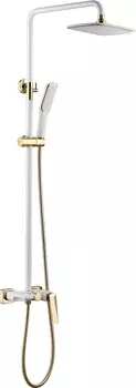 Душевая стойка Boheme Venturo 388-W белая/золото