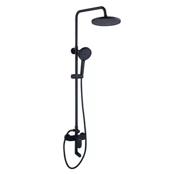 Душевая стойка Bond Circle B01-9188 со смесителем, черный матовый