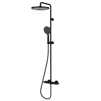 Душевая стойка Bossini Apice L10505.073 с термостатом, черный матовый