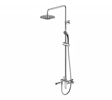 Душевая стойка Bravat Opal F6125183CP-A6-RUS со смесителем для ванны