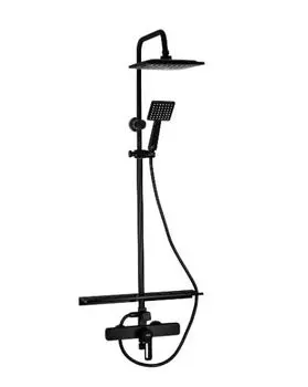 Душевая стойка Brimix 81725 со смесителем, черный матовый