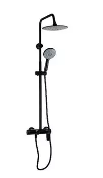 Душевая стойка Brimix 87715 со смесителем, черный матовый