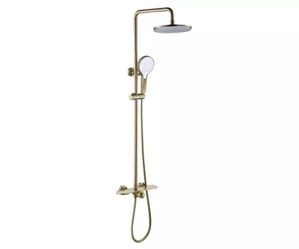 Душевая стойка Bronze de Luxe Icon 80112CG золото матовое