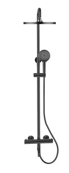 Душевая стойка Bronze de Luxe Scandi 11060B с термостатом, черный