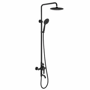 Душевая стойка Fashun A52401-7 черный матовый