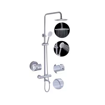 Душевая стойка Fashun A52426 с термостатом, сатин