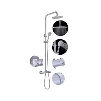 Душевая стойка Fashun A52427 с термостатом, сатин