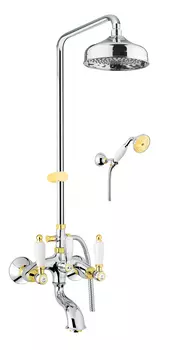 Душевая стойка Fiore Coloniale 02CO0615 хром/золото