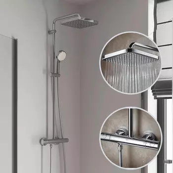 Душевая стойка Grohe Tempesta Cosmopolitan System 250 26689000 с термостатом