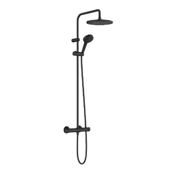 Душевая стойка Hansgrohe Vernis Blend 26426670 240 с термостатом, черная матовая
