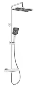 Душевая стойка Kaiser Cube 01377 с термостатом, хром