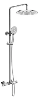 Душевая стойка Kaiser Serio 05382 с термостатом и изливом, хром