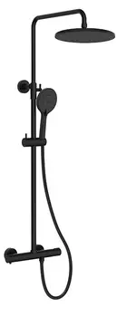 Душевая стойка Kaiser Serio 05577-2 с термостатом, черный матовый