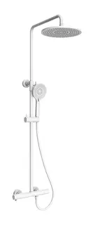 Душевая стойка Kaiser Serio 05577-4 с термостатом, белый матовый