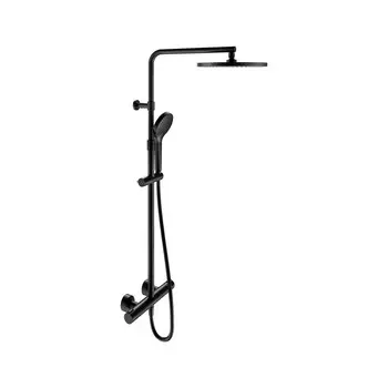 Душевая стойка Keuco Plan Blue 53926 372321 с термостатом, черный матовый