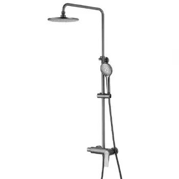 Душевая стойка Lemark Bronx LM3760GM графит