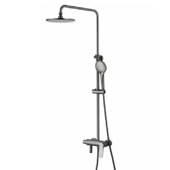 Душевая стойка Lemark Bronx LM3762GM графит