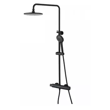 Душевая стойка Lemark Bronx LM3770BL черная