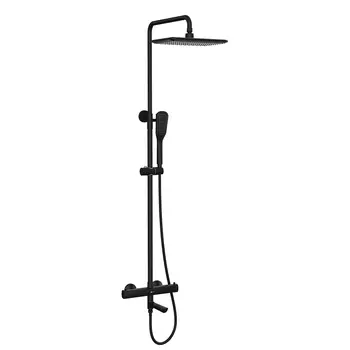 Душевая стойка Lemark Ursus LM7272BL черная матовая