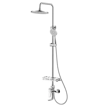 Душевая стойка Lemark Ortus LM11362C со смесителем, с изливом, хром