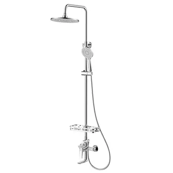 Душевая стойка Lemark Verba LM11462C со смесителем, с изливом, хром